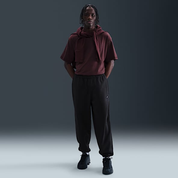 ★ドイツ発*NIKE*新作*SOLO SWOOSH フーディ/BLACK★ Nike Solo Swoosh Men's Open-Hem Fleece Pants. Nike.com